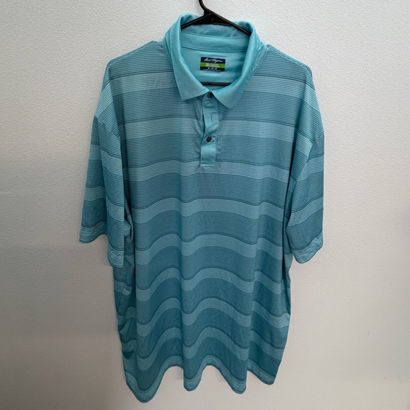 Hogan Other - Ben Hogan Performance Men’s Teal Striped Polo Shirt | Size 2XL